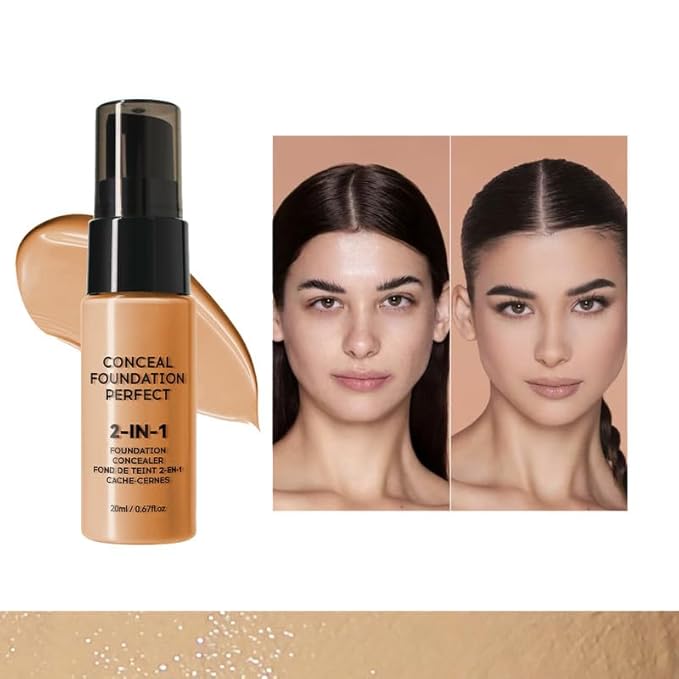Flawless Liquid Coverage Foundation Long-Lasting Makeup Base Moisturizing