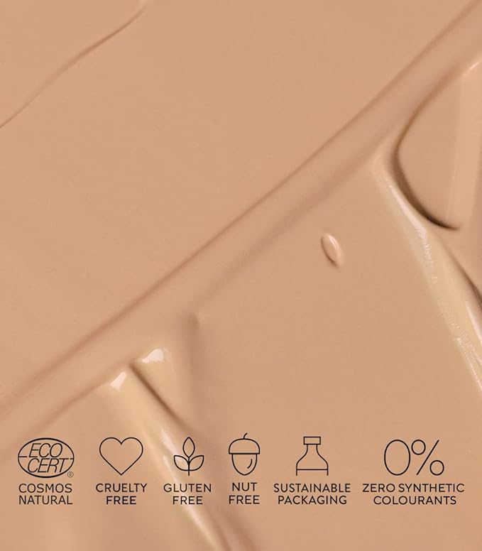 MÁDARA Organic Skincare |SKINONYM Semi-Matte Peptide Foundation, #35 Ecocert certified. 30ml