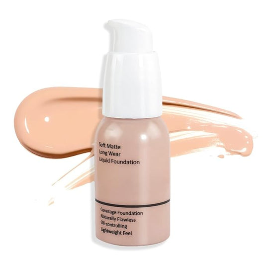Matte Liquid Full Coverage Foundation, Flawless Soft Matte of 1)