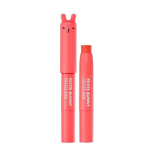 TONYMOLY Petit Bunny Lip Gloss for Women, Easter Basket Stuffer, Long Lasting Lip Crayon, Korean Lip Gloss, Vitamin E Enriched, Soften & Moisturize Lips, Juicy Orange