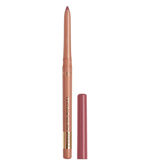 L'Oreal Paris Colour Riche Lip Liner Pencil, Creamy Lip Liner with Omega 3 and Vitamin E, 635 Worth It Medium (Medium Dark Mauve)