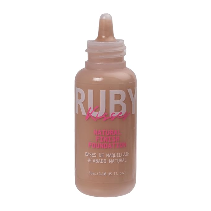 Ruby Kisses Liquid Foundation Medium Coverage, Lightweight, Natural