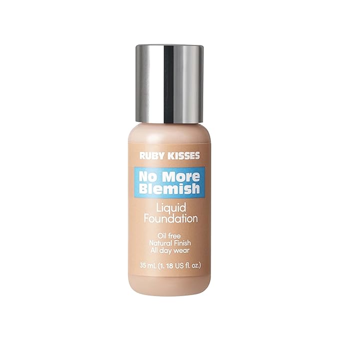 Ruby Kisses Liquid Foundation No More Blemish Oil-Free 1.18 Fl Oz