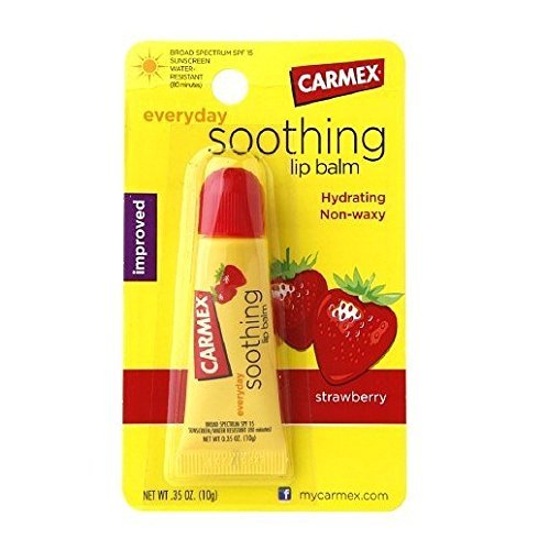 Carmex Moisturizing Lip Balm Strawberry 0.35oz,