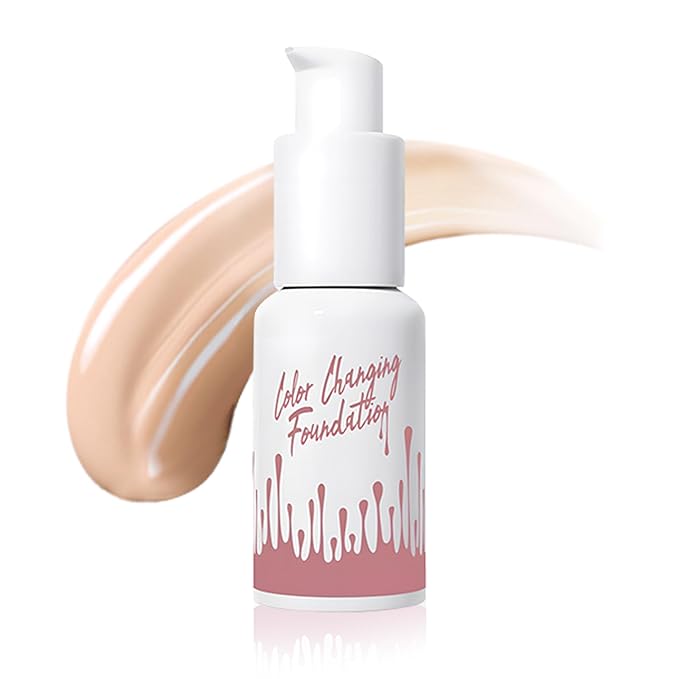 Color Changing Foundation Liquid, Skintone Matching Foundation, Full