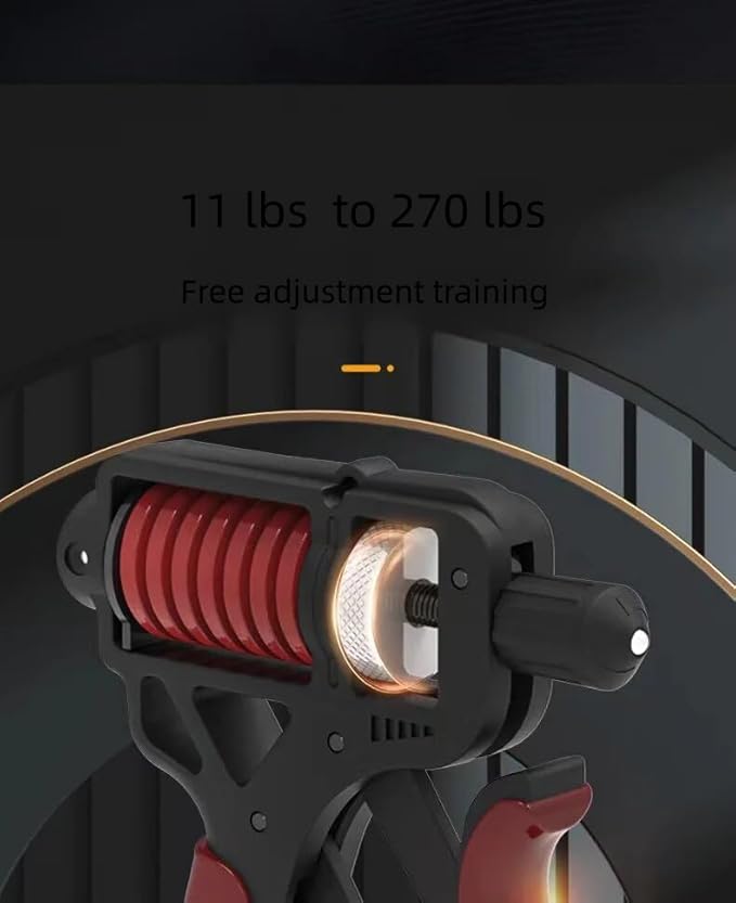 Grip Strengthener Adjustable Resistance 11-270 lbs Forearm Exercise