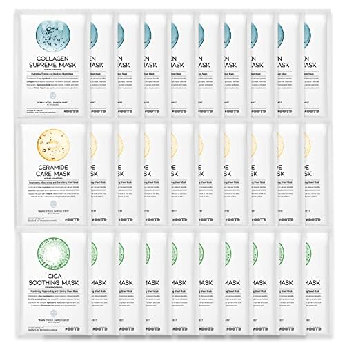 Hydrating Soothing Sheet Masks Gift Set for Skincare, Acid 30EA