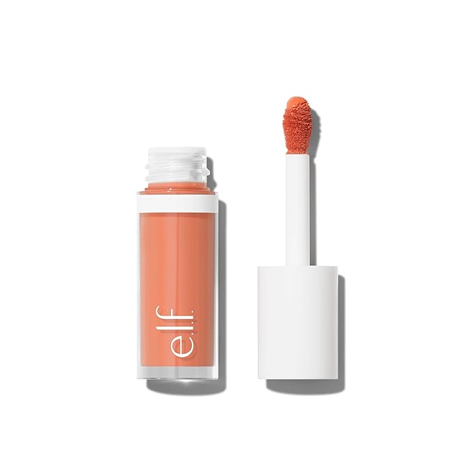 e.l.f. Camo Liquid Blush, Long-lasting Liquid Blush For Peach Perfect