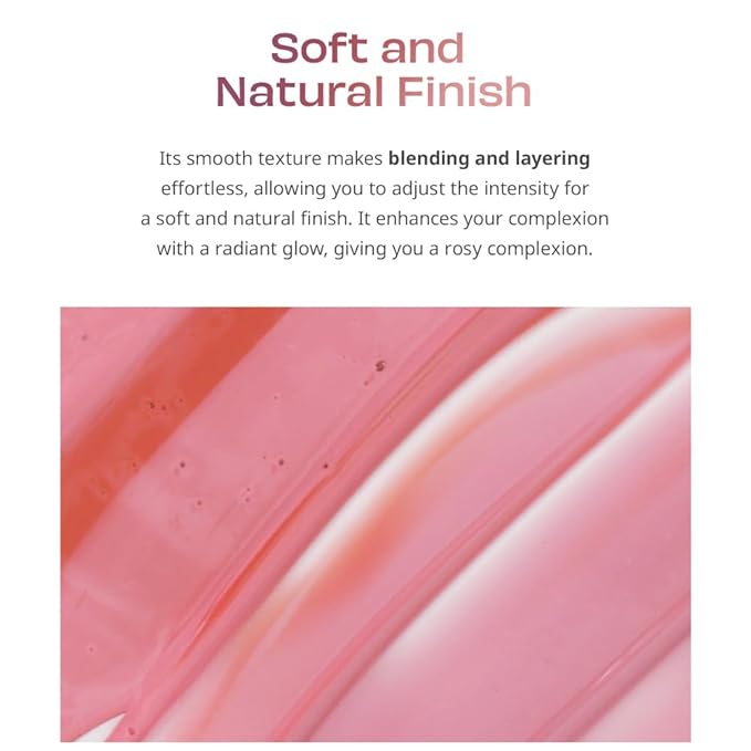 Moist Ampoule Blusher, Buildable Water-based Formula, Infused with 20ml