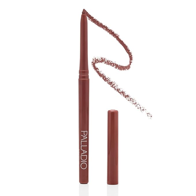 Palladio Retractable Waterproof Lip Liner High Pigmented and Creamy Color Slim Twist Up Smudge Proof Formula with Long Lasting All Day Wear No Sharpener Required, Naked