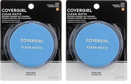 COVERGIRL Clean Matte Pressed Powder Medium Light, 35