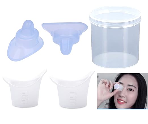 Soft silicone reusable eye wash