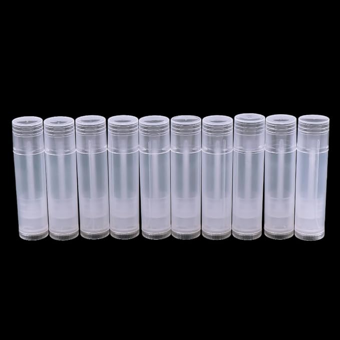 50Pcs 5ml Translucent Lipstick Cosmetic Empty