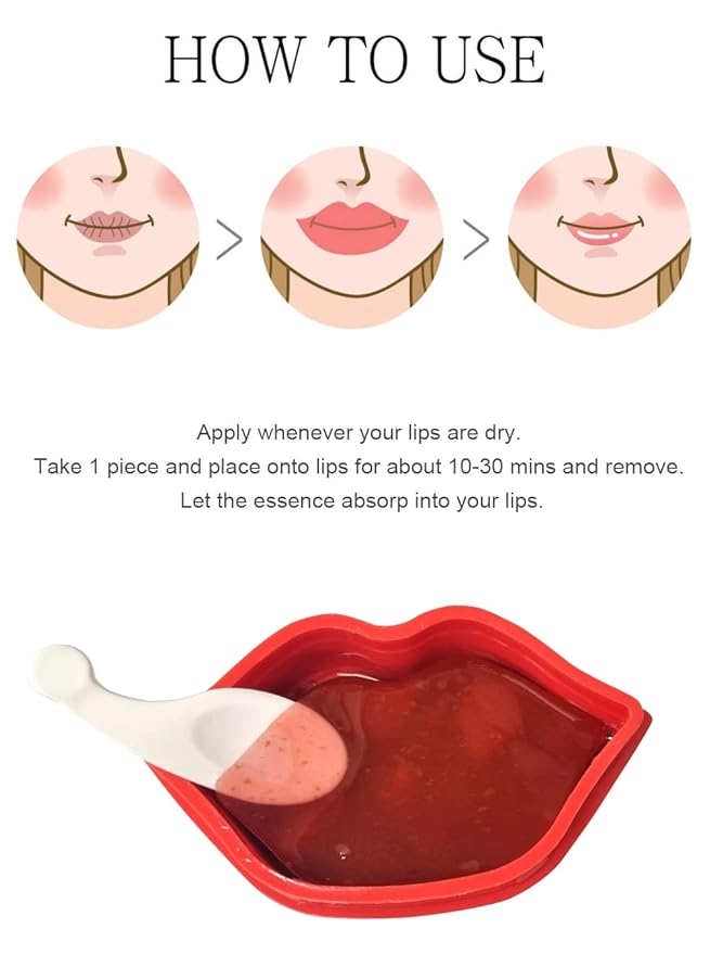 PS.PRETTYSKIN Rose Lip Masks for Dry