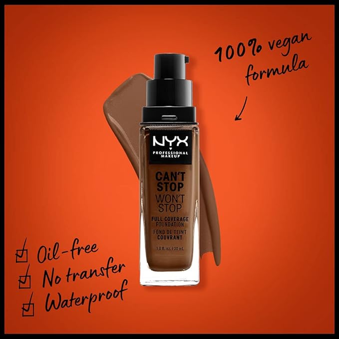 NYX PROFESSIONAL MAKEUP Can't Stop Won't Stop Foundation, - Mocha