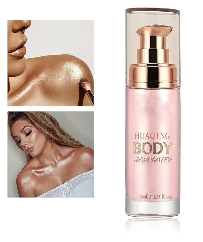 2 Pack Body Luminizer,Shimmer Body Highlighter Makeup Liquid Body