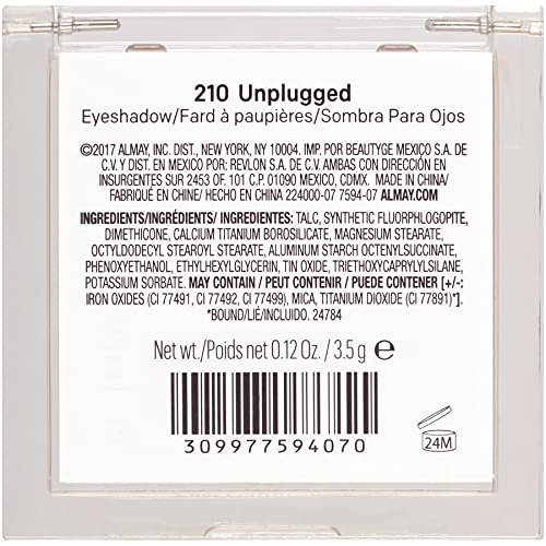 Almay Shadow Squad, 210 Unplugged, 1 count, eyeshadow palette, Gel,Powder