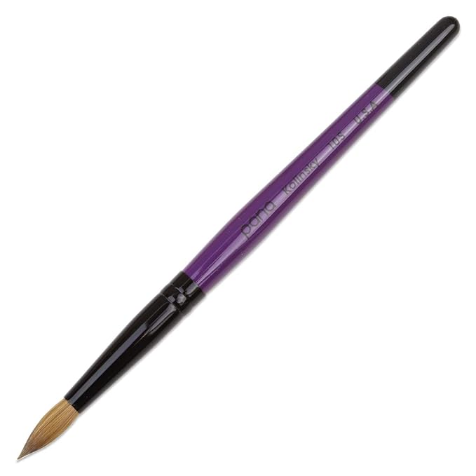 Professional purple wood kolinsky acrylic