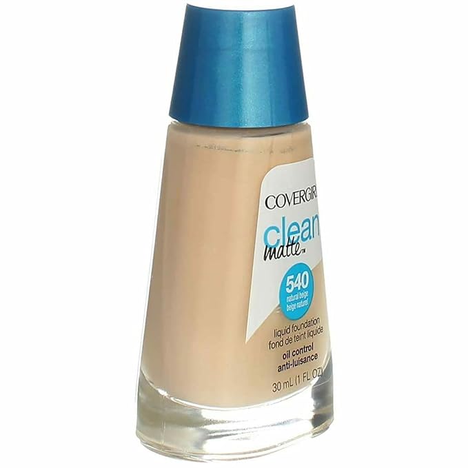 CoverGirl Clean Oil Control Liquid Makeup, Natural Beige Ounce Bottle