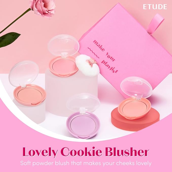 ETUDE Lovely Cookie Blusher #PK004 Peach Choux Wafers 4g