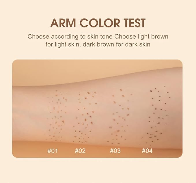 AKARY Freckle Pen Professional Lifelike Face Concealer Point Natural coffee)