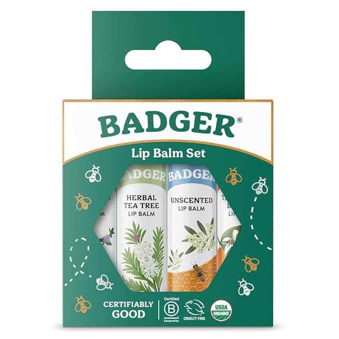 Badger - Classic Lip Balm Green