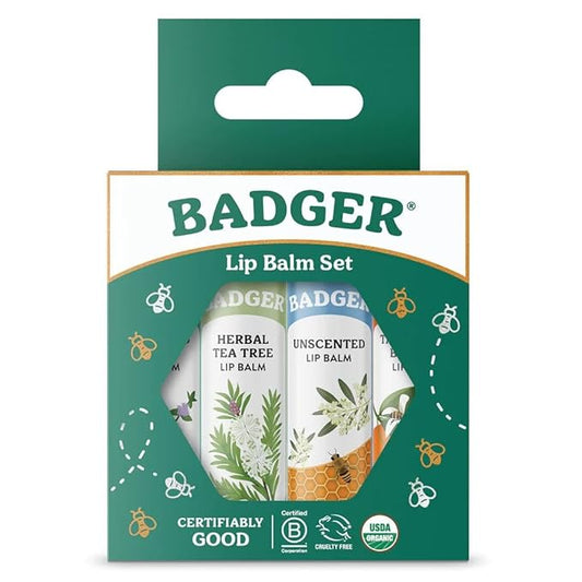 Badger - Classic Lip Balm Green