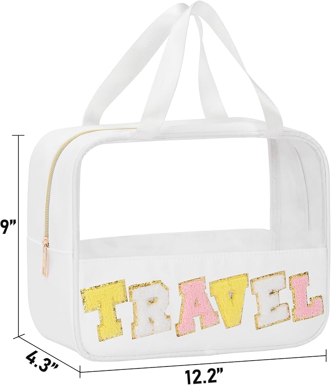 Chenille letter snacks bag zipper