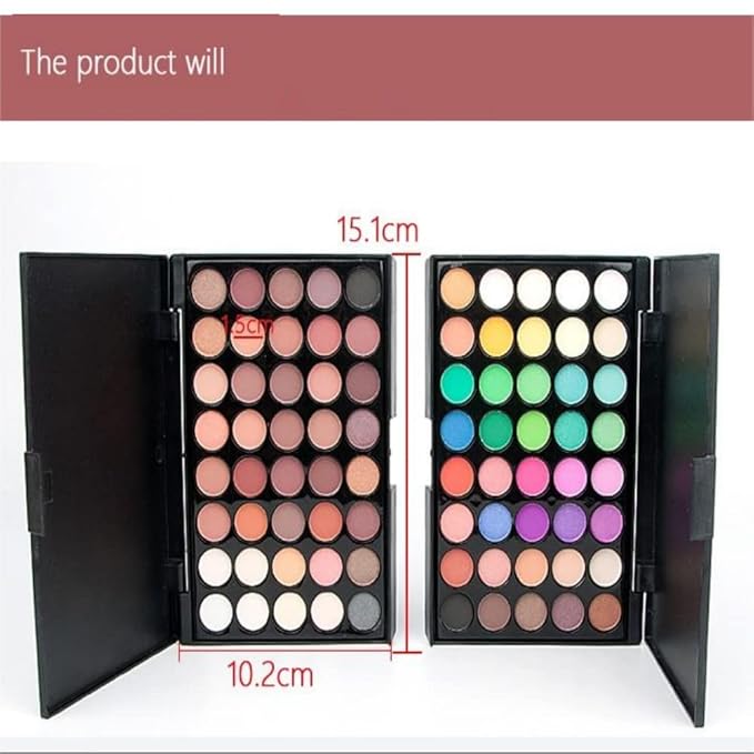 40 color Highly Pigmented Eye Makeup Palette, Matte