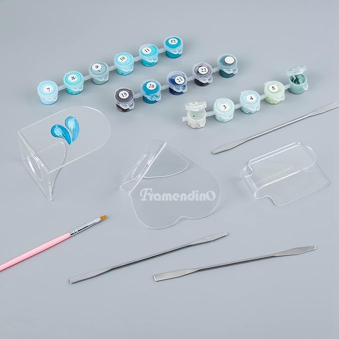 Framendino, 6 in 1 Set Hand Makeup Mixing