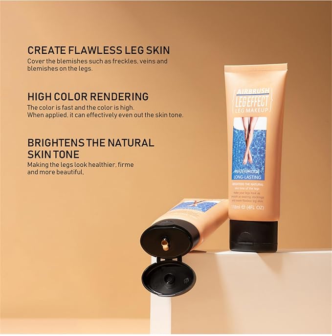 Leg Makeup Waterproof No Transfer, Leg Makeup Lotion, (Medium Glow)