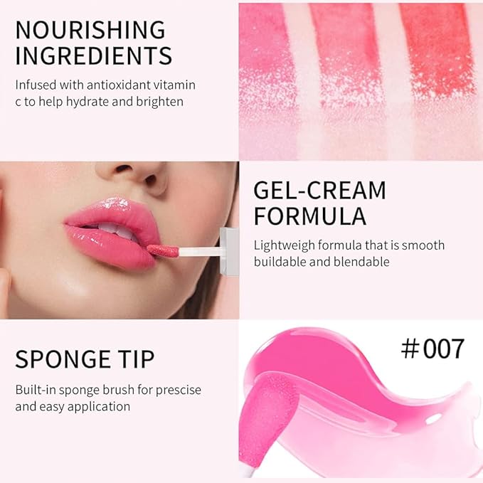 Hydrating Lip Glow Oil, Moisturizing Lip