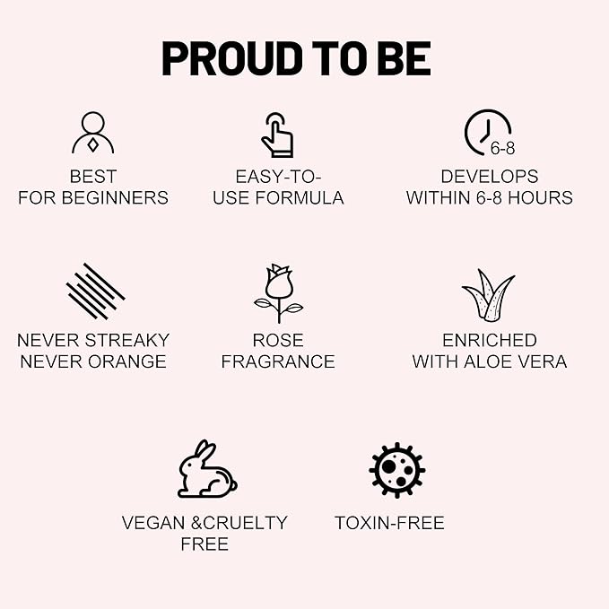 Face Tanning Drops to Add to Lotion,14 Day Long Lasting Effect Face Self Tanner Bronzing Drops, Natural Organic Ingredients, Quick Tan Drops