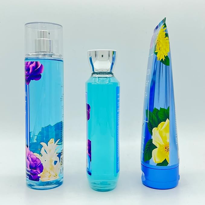 Bath & Body Works Moonlight Path Body Set - Shower Gel 10 Fl Oz, Fine Fragrance Mist 8 Fl Oz & Body Cream 8 Fl Oz