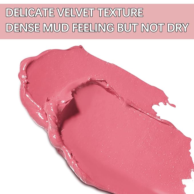 6pcs Matte Lip Gloss Set for Women,Highly Pigmented Velvet Lip Stain，Long Lasting，Waterproof Lip Makeup，Nude，Brown