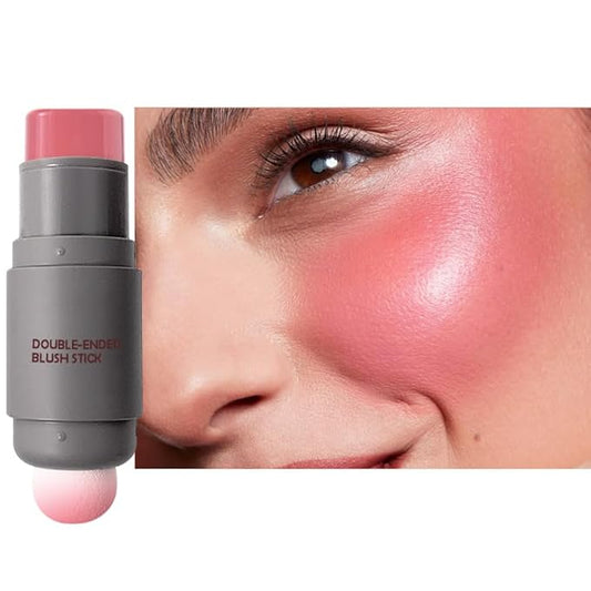 Cream to Powder Blush Stick, High Impact Color, Moisturizing Face Makeup (03#, 1 Count (Pack of 1))