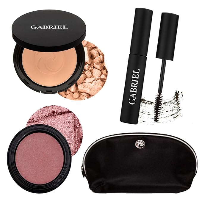 Gabriel Cosmetics About Face Set- Dual Powder Foundation (Olive SET)