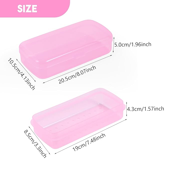 Nail tool sterilizer box pink,fully