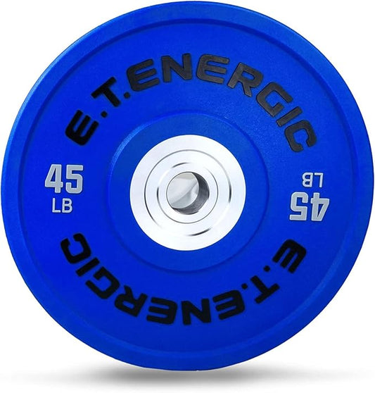 10LB/25LB/35LB/45LB/55LB Bumper Plates Odorless with 2" Opening Olympic