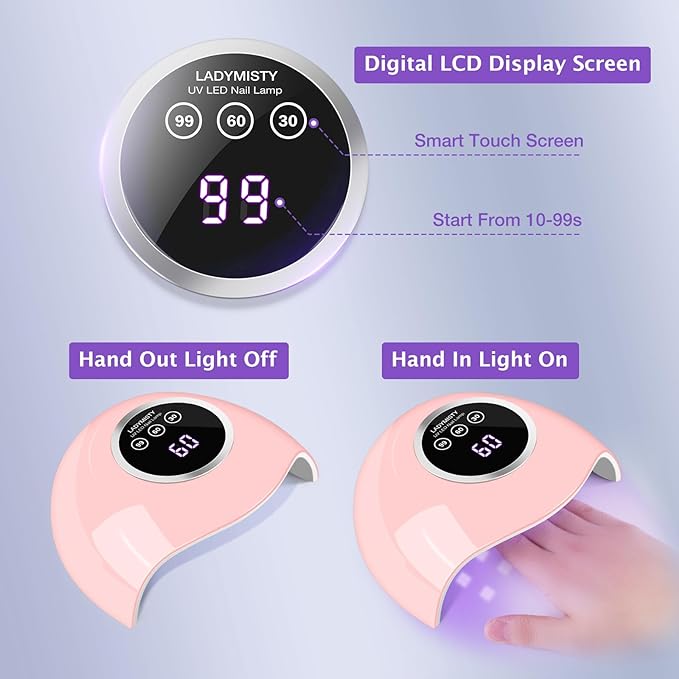 72W UV LED Nail Lamp