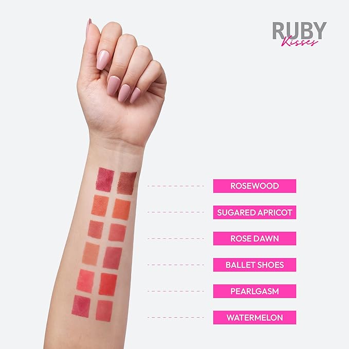Ruby Kisses Duo Cream Blush, Smooth, Natural-Looking, Long-Lasting Face