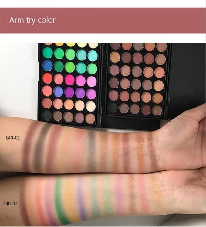 40 color Highly Pigmented Eye Makeup Palette, Matte