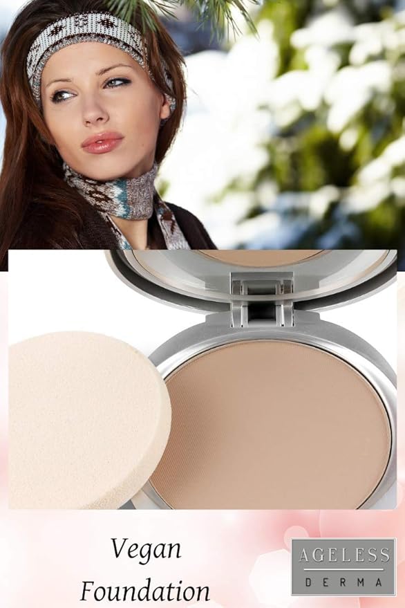 Pressed Mineral Foundation With Vitamin for a Natural