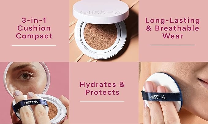 MISSHA Magic Cushion Foundation No.21 (2 Pack) Light Skin Types