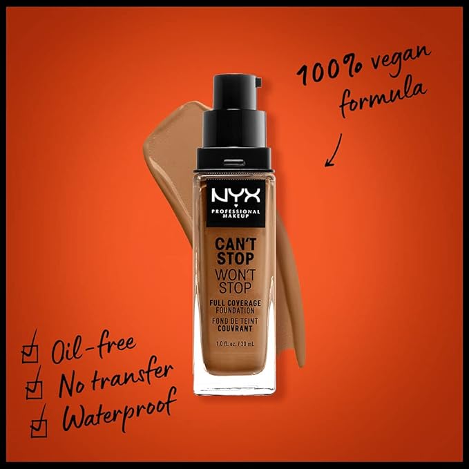 NYX PROFESSIONAL MAKEUP Can't Stop Won't Stop Foundation, - Almond