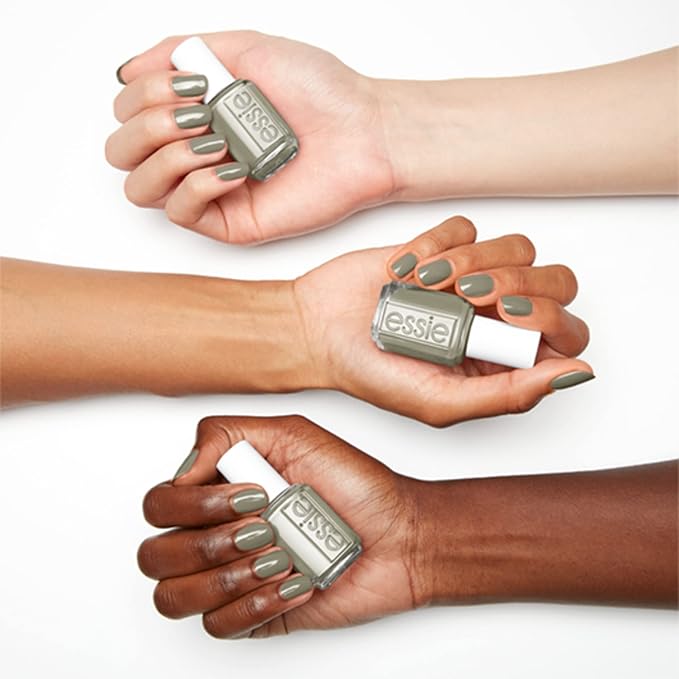 essie Nail Polish, Salon-Quality Muted Neutral Khaki Nail Polish, Vegan, Natural Connection, 0.46 fl oz