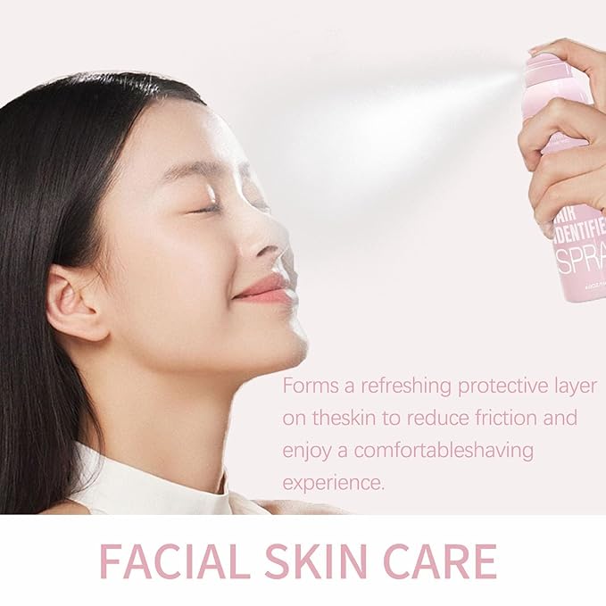 Hair Identifier Spray for Face Shaving, Body Hair Identifying Spray Plus Razor