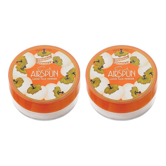Coty Airspun Loose Face Powder, Translucent, Pack of 2