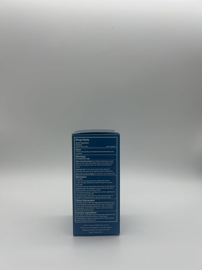 Naturium Salicylic Acid Serum 2%, Blemish Treatment with Maltobionic Acid, 1 oz