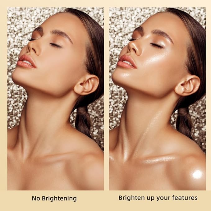 ELLESY Highlighter Makeup Palette Face Highlighter Palette Glitter -SUN GLOW